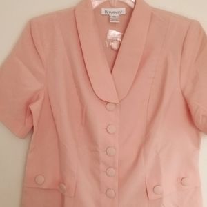 *Roaman's New Gorgeous Peach Skirt Suit Size 14W